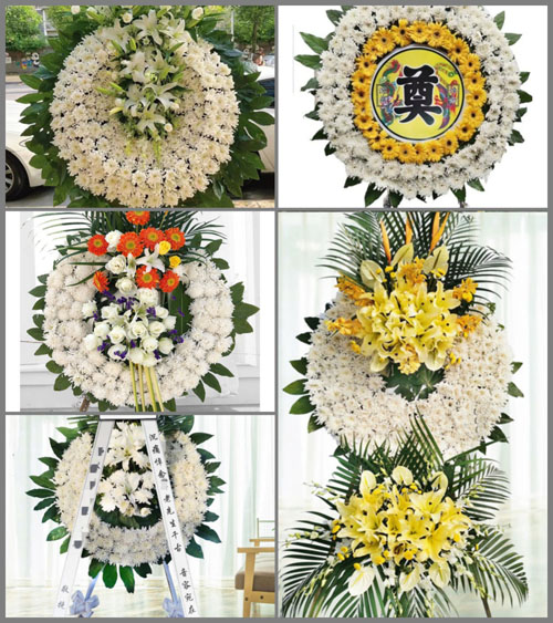 山东青岛即墨市通济街道窑头村花圈速递